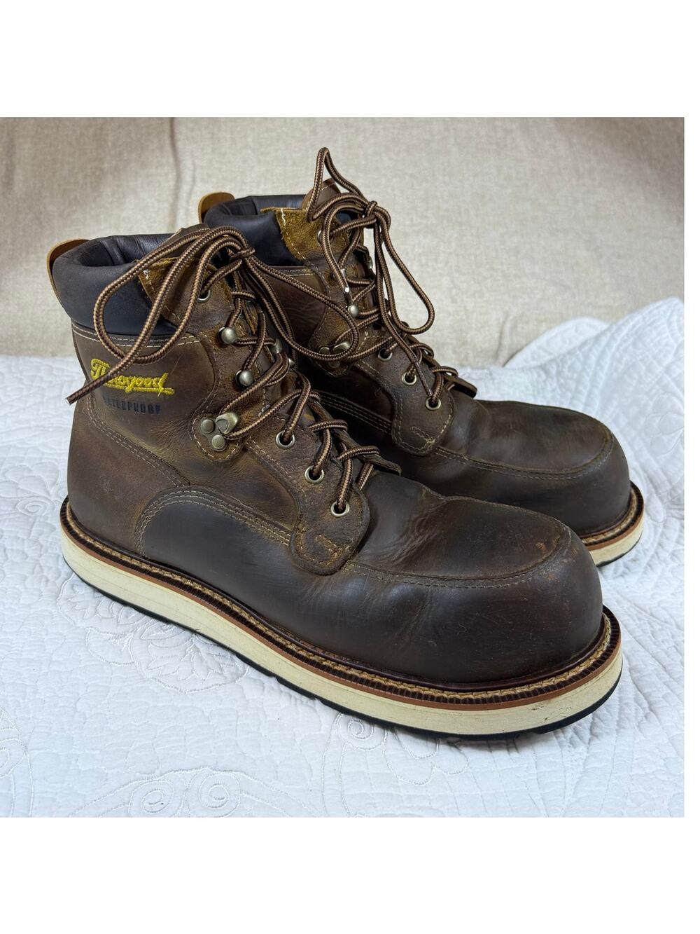 Thorogood Women's Brown 9.5B Iron River Composite Toe Oil Resistant Work Boots